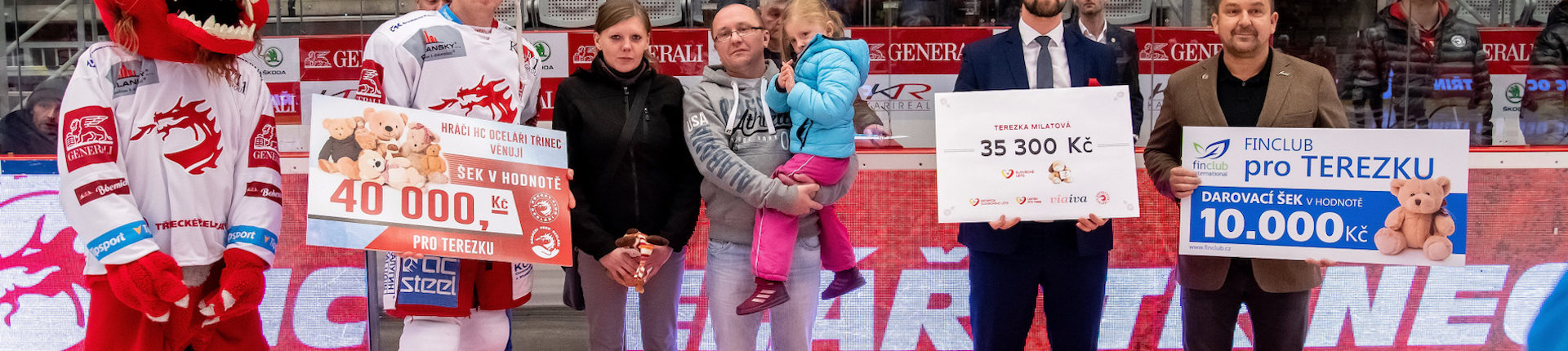 Mise Třinec ukončena – předání výtěžku rodině Milatových